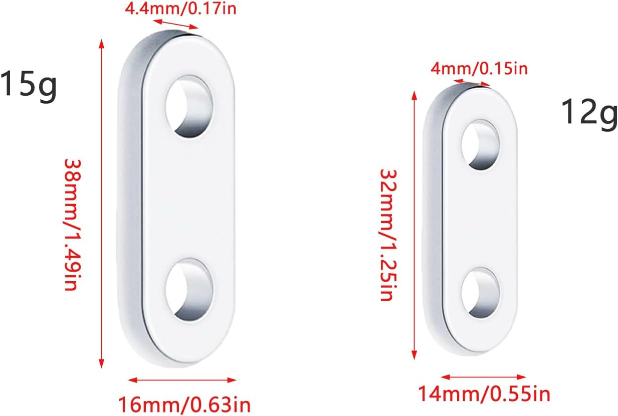 20 Pack Curtain Weights Bottom Pendant Sewing Oval Iron Drapery Weight for Curta