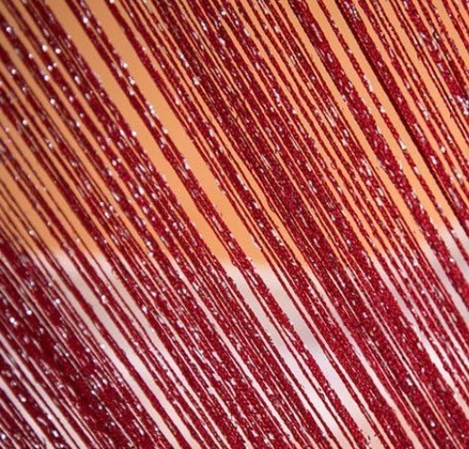 Versatile Red Wine Tassel String Panel for Living Room and Wedding Decor