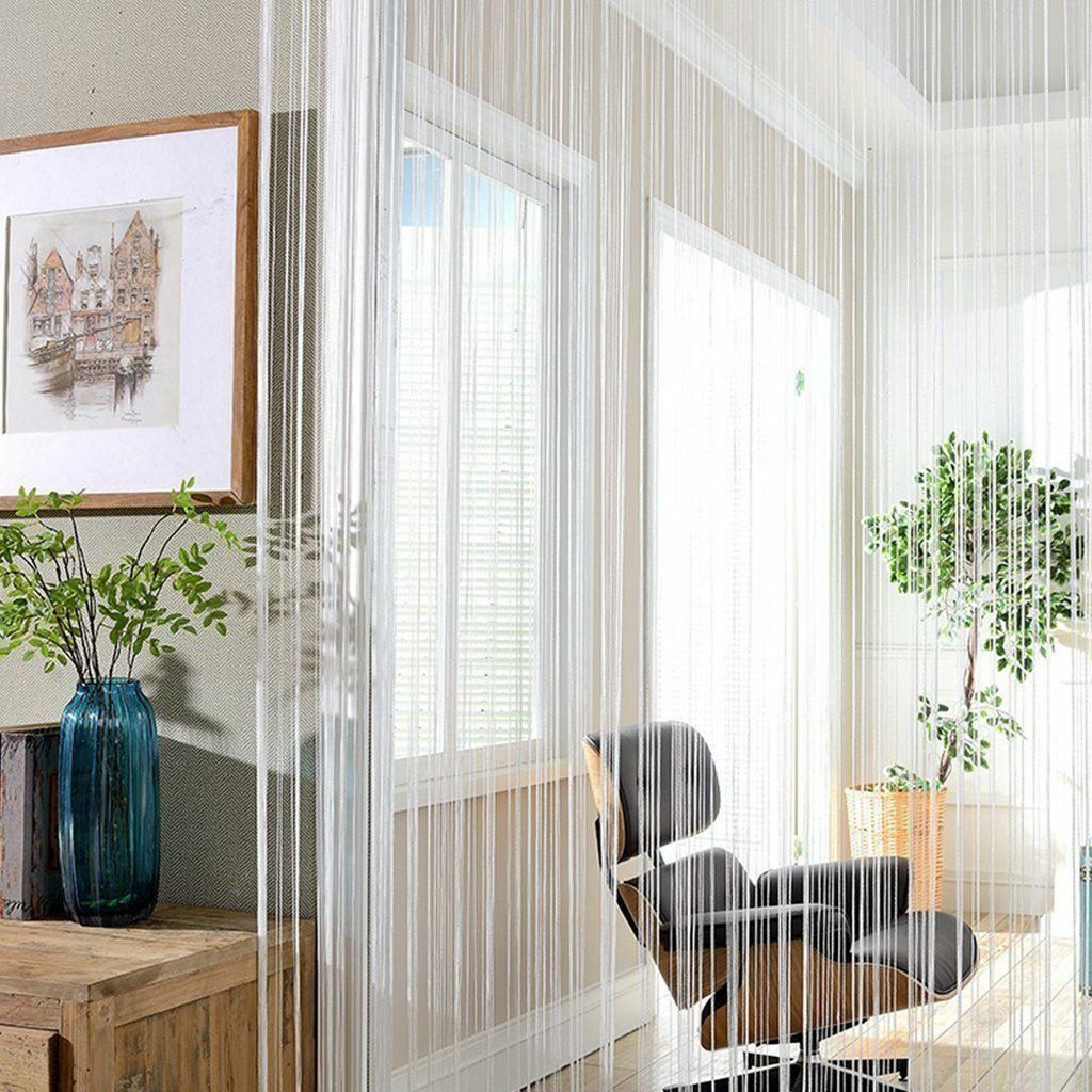 2PCS Glitter Blings String Door Curtain Room Dividers Fringe Window Panel USA