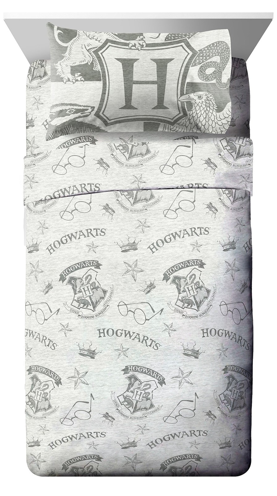 Jay Franco Harry Potter Spellbound 4 Piece Twin Bed Set – Includes Reversible…