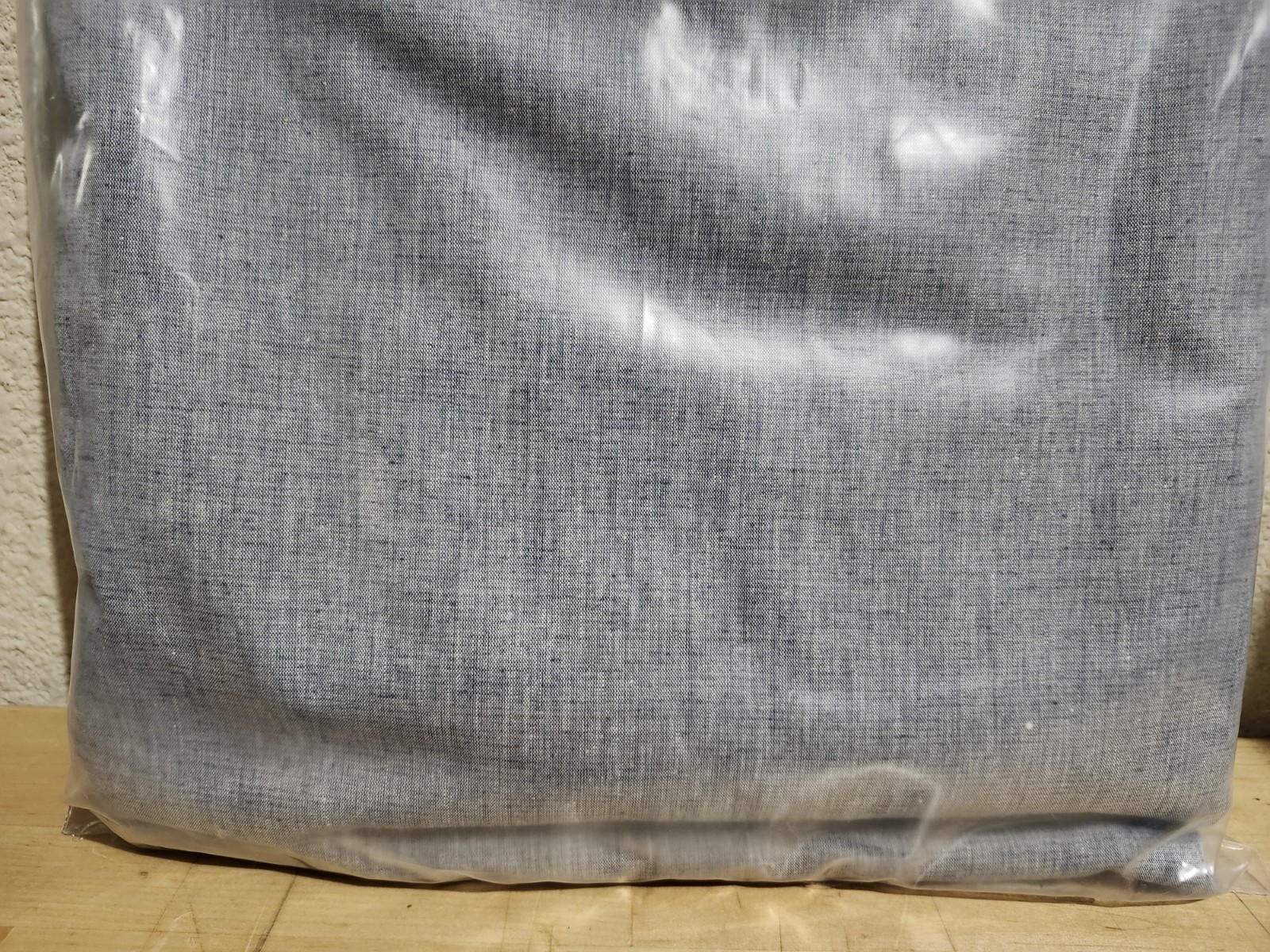 NEW IKEA HANNALILL CURTAINS 1 SET 2 PANELS BLUE GRAY 57″x98″ 100% COTTON