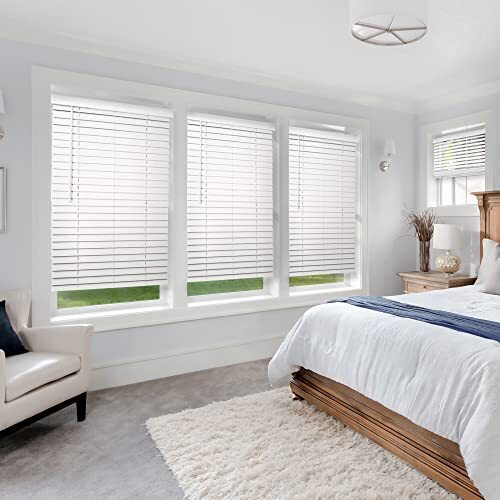 CHICOLOGY Faux Wood Blinds , Window Blinds , Wood Blinds , Window Shades , Windo