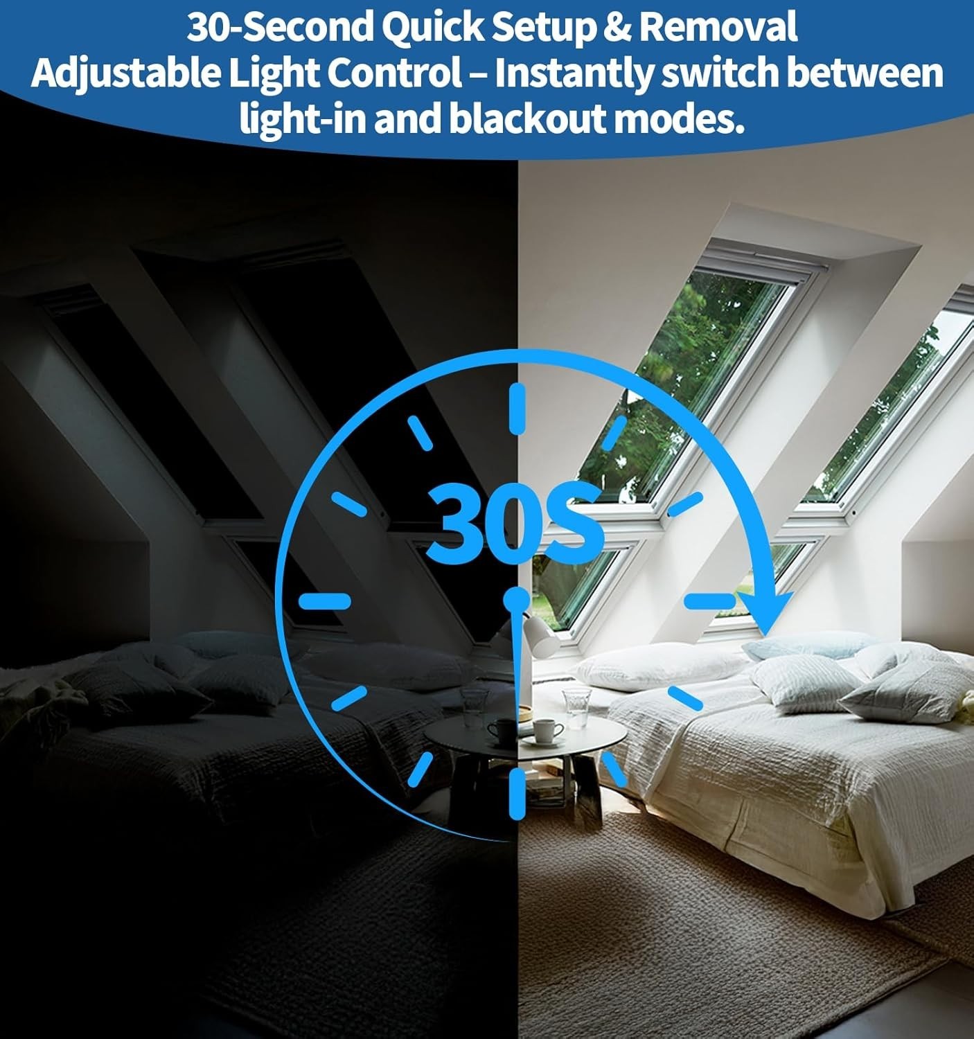 Magnetic Blackout Window Cover – Customizable 39×57 Shades for Sleep and Privacy