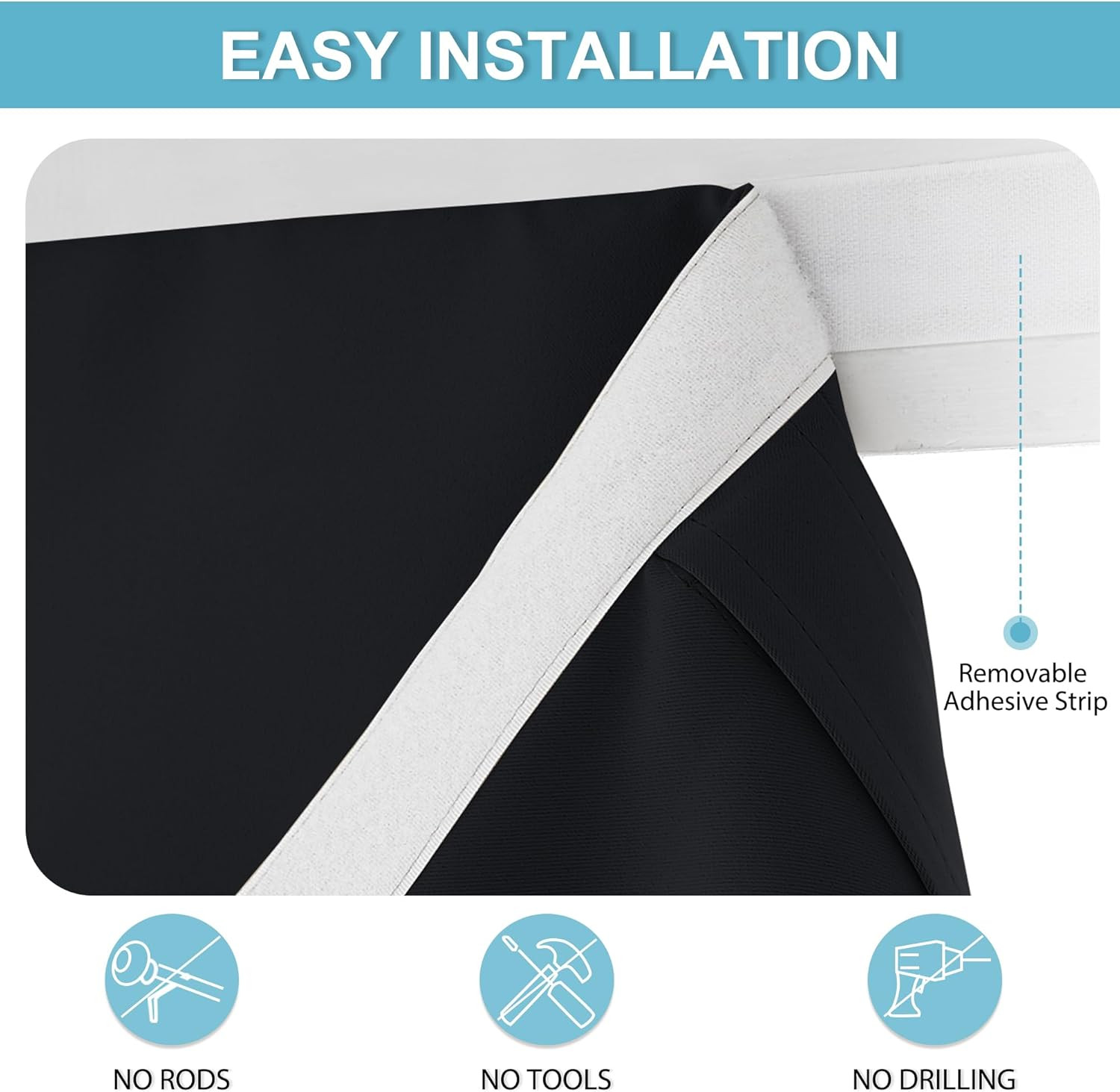 Blackout French Door Curtain – Privacy Thermal Insulated Window Shades