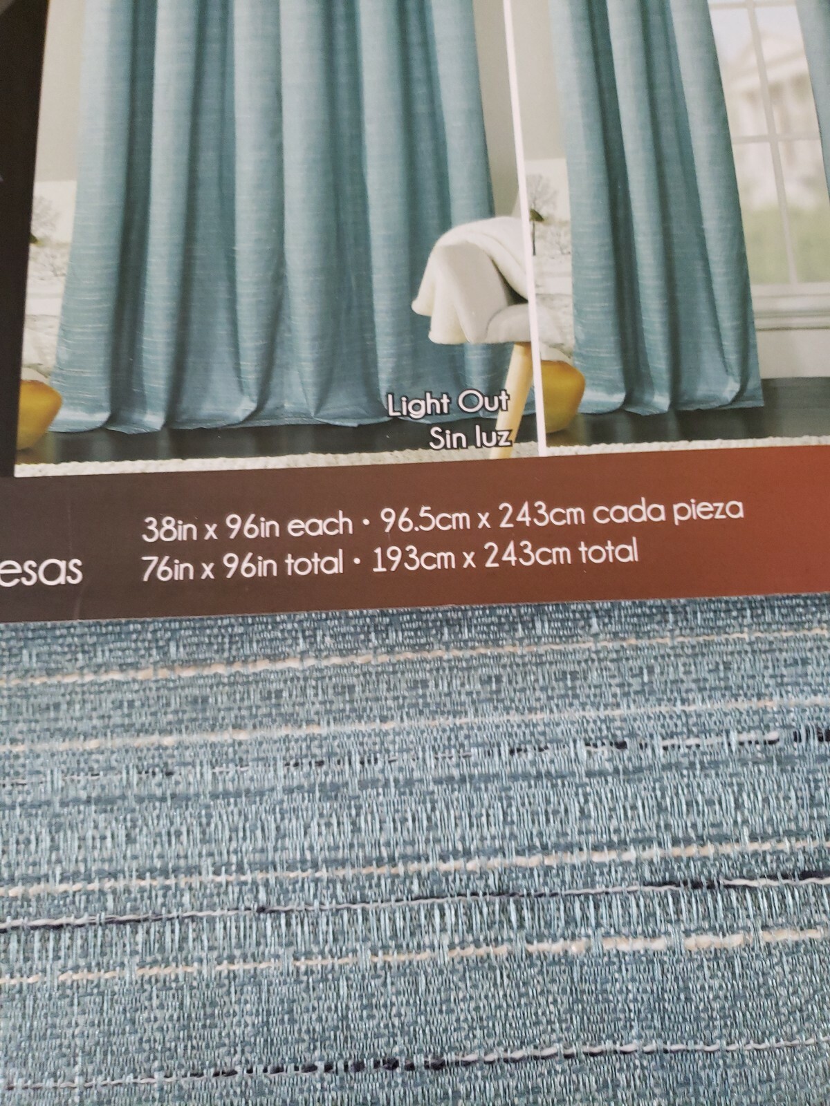 LIVINGSTON DARK ROOM 2-Foamback panels 38″ X 96″ in (BLUE)