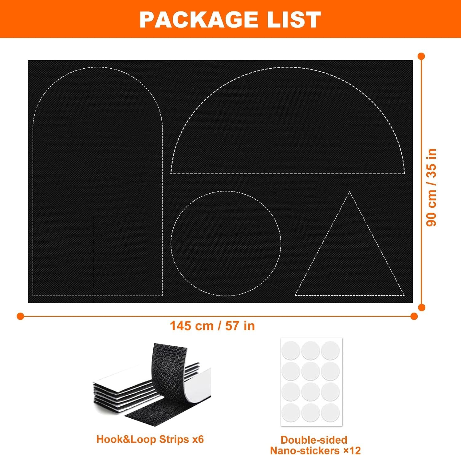 100% Black Out Window Cover Portable Blackout Shades Adhesive Thermal Blackout B
