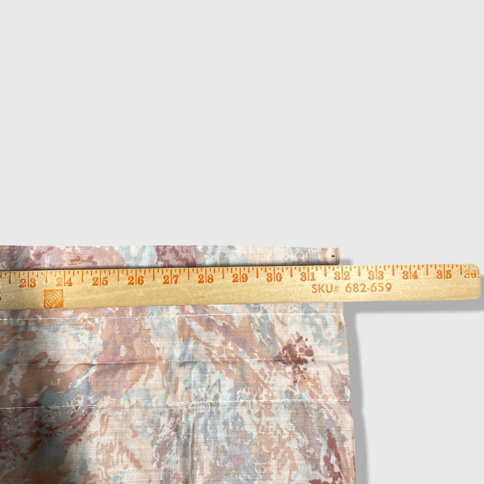 Unbranded Vintage Curtain Valance One Size Pink Blue Marbled Retro Aesthetic