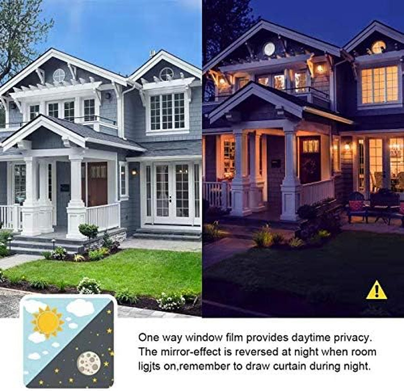 FILMGOO One Way Privacy Window Film Mirror Window Tint for Home Daytime Privacy
