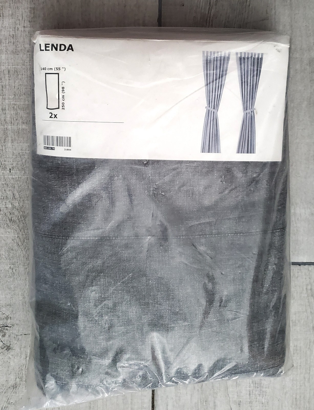 Ikea Lenda Curtain Set Of 2, 98″ x 55″