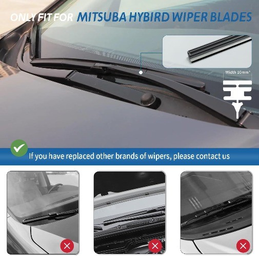 Wiper Blade Refills 26″ + 22″ for Honda Civic 2006-2015 Original Hybrid Windshie