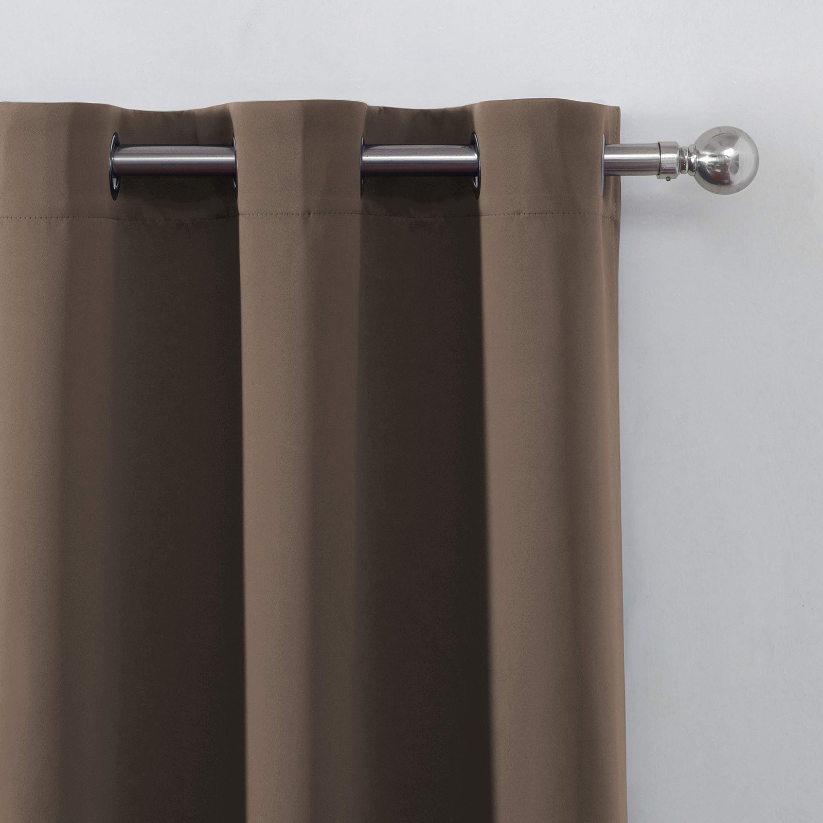 Chocolate Brown Thermal Blackout Curtains/52 X 84 Inch/Set of 2 Panels Room Dark
