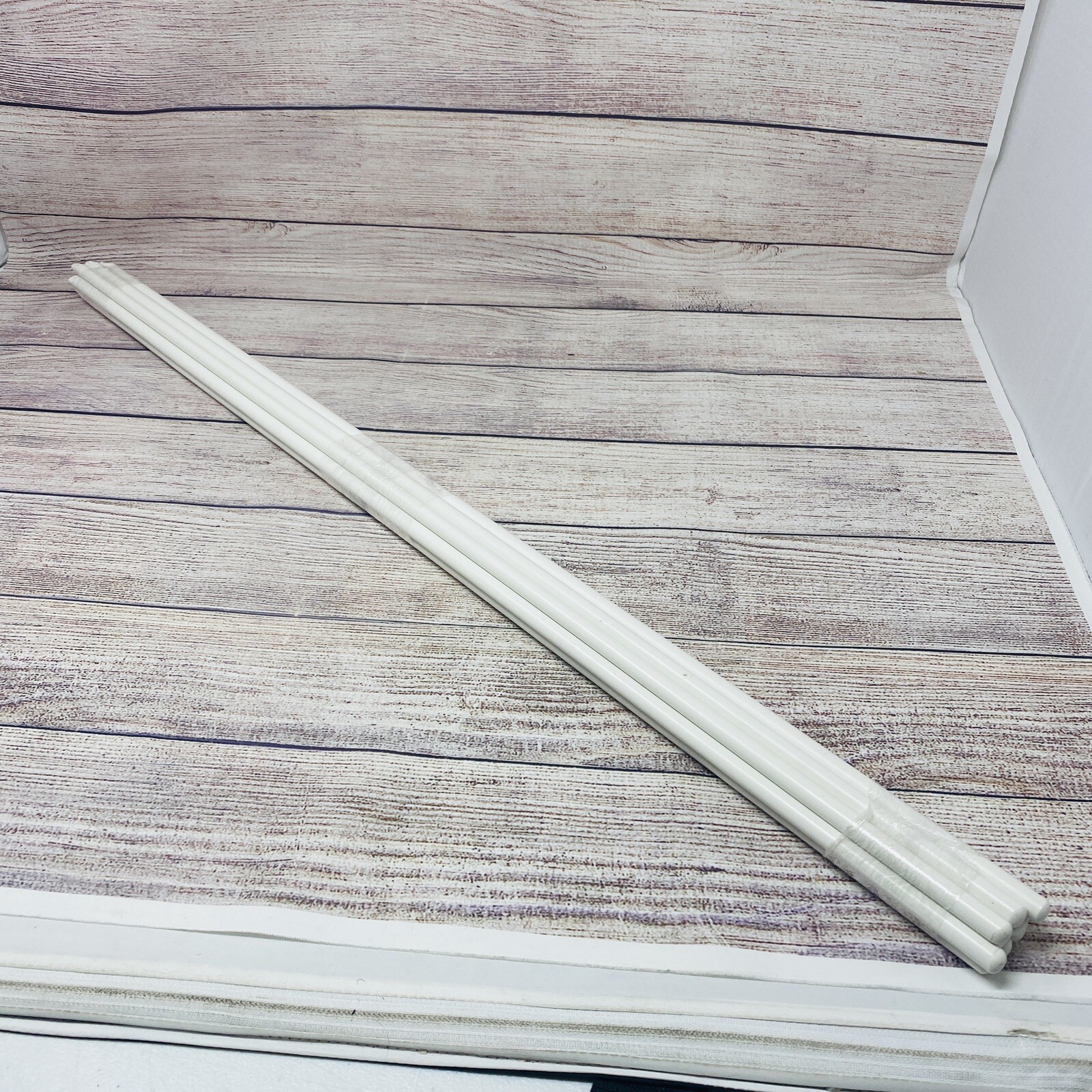 Lot of 10! White Mini Blind / Venetian Blind Wands – 30″