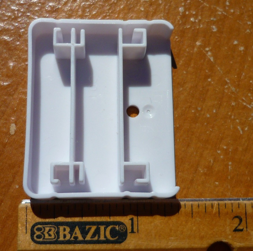 (3) Home Depot Decorators Collection Bottom Rail End Caps in White