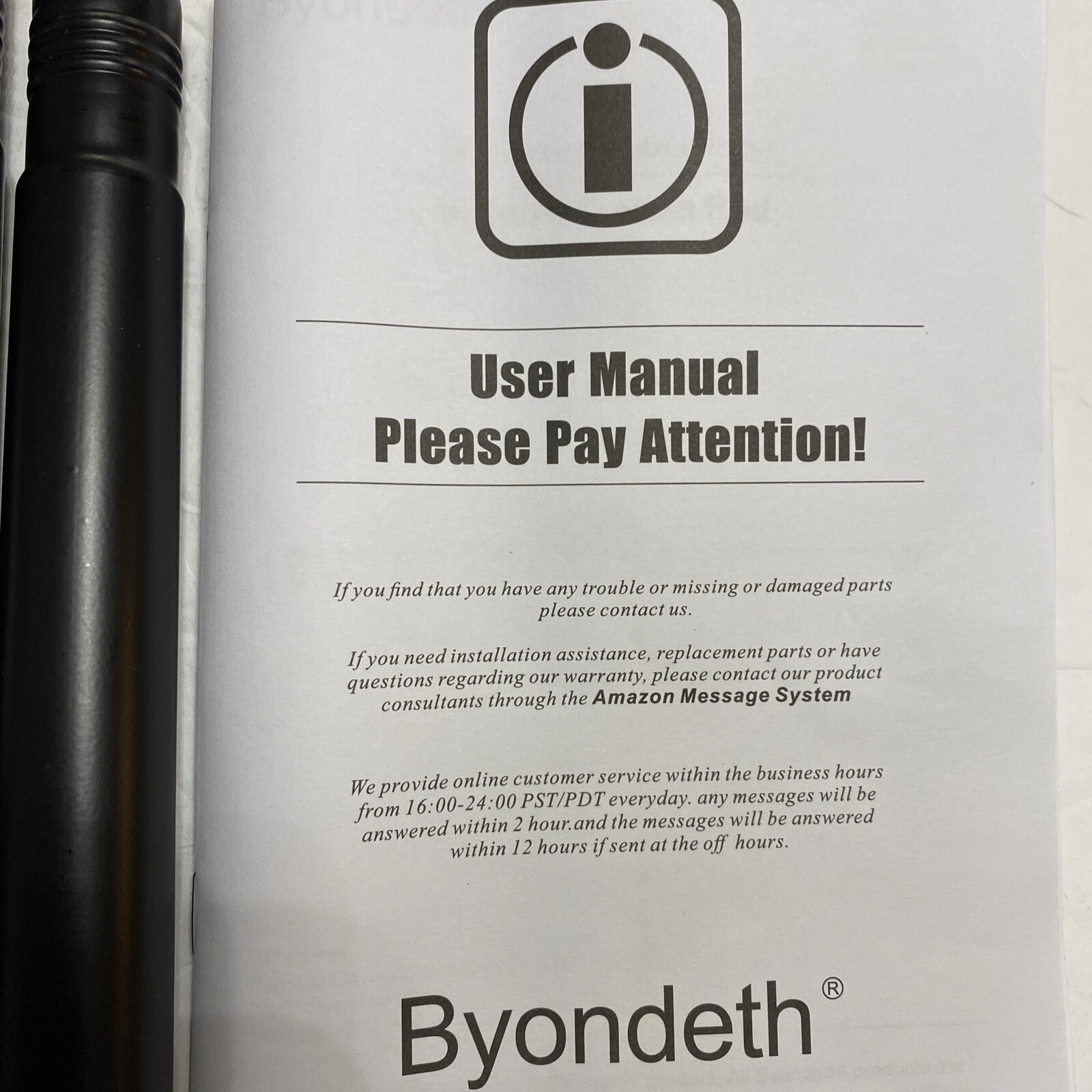 Byondeth Curtain Rods for Windows 16 to 88 Inches Adjustable Length 1 Inch