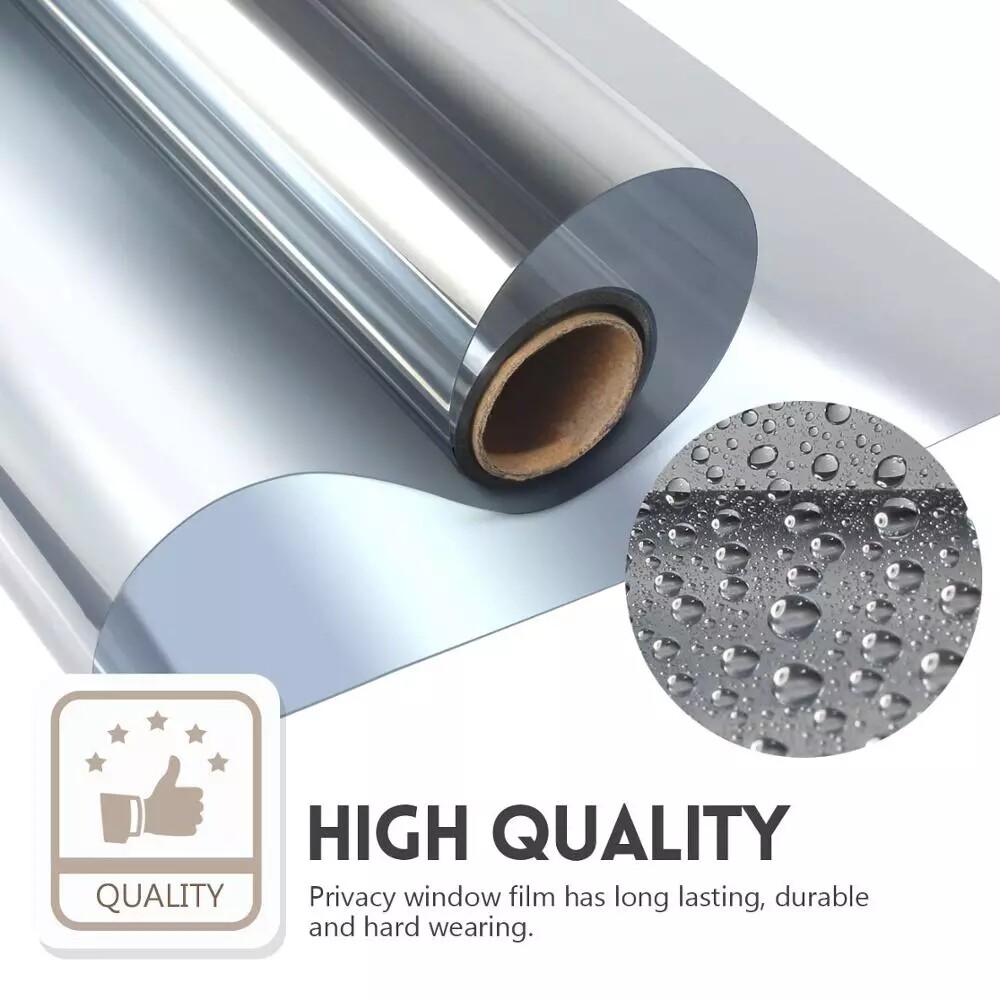 One Way Mirror Window Film Heat UV Reflective Privacy Tint Foil for Home Office