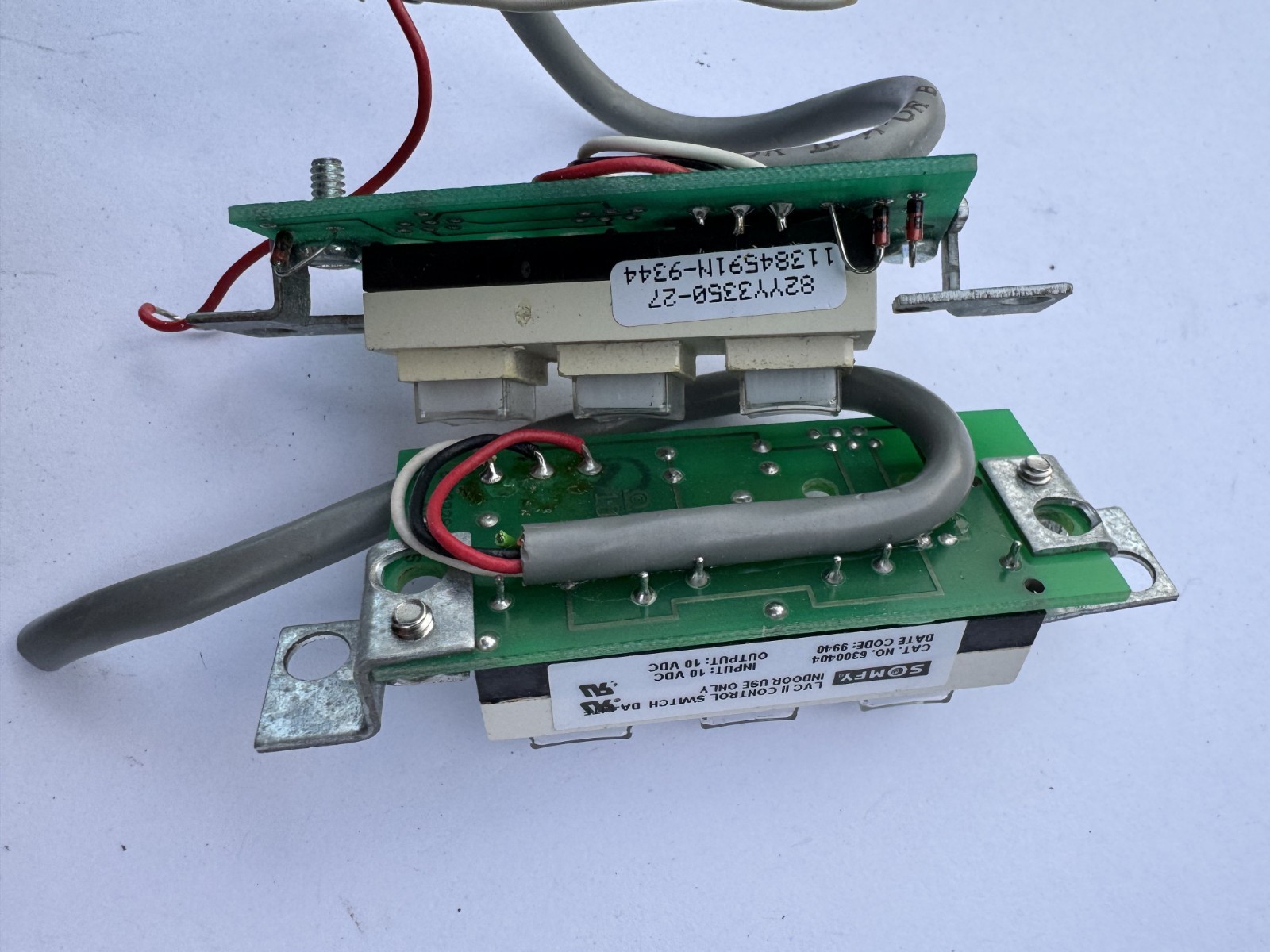 2 Somfy LVC II (2) Control Switch Cat: 6300404 and 6300403 (See pics Color) Used