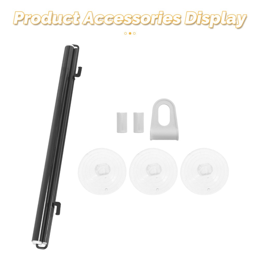 Retractable Roller Sunshade Portable Blackout Curtains Suction Cups