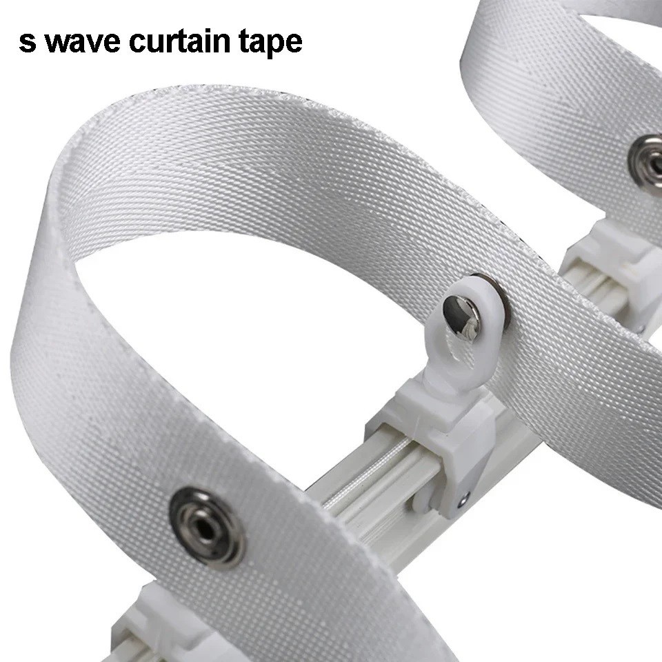 One Meter Aluminum Metal Alloy Bendable Window Tracks Curtain Poles White