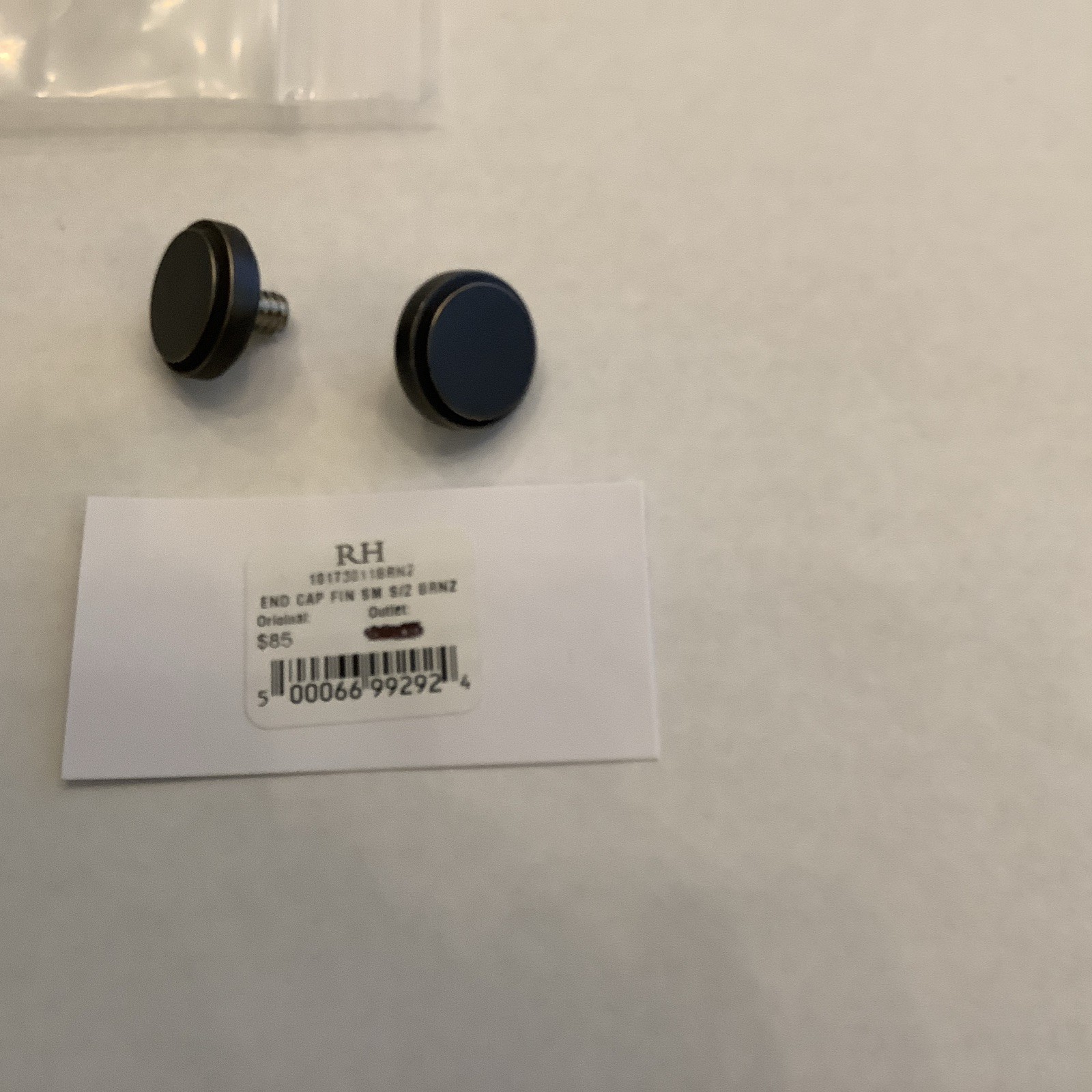 Restoration Hardware Easton End Cap Finials Small X2