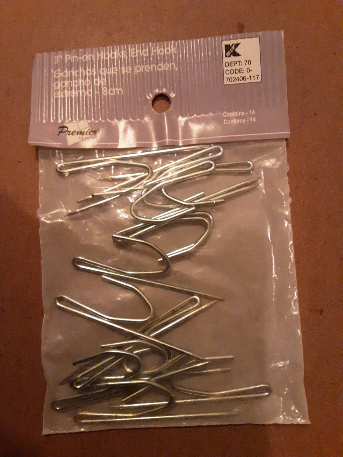 Vtg Newell 3″ Pin On Hooks End Hook Drapery Hooks 14 Pc Premier Newell