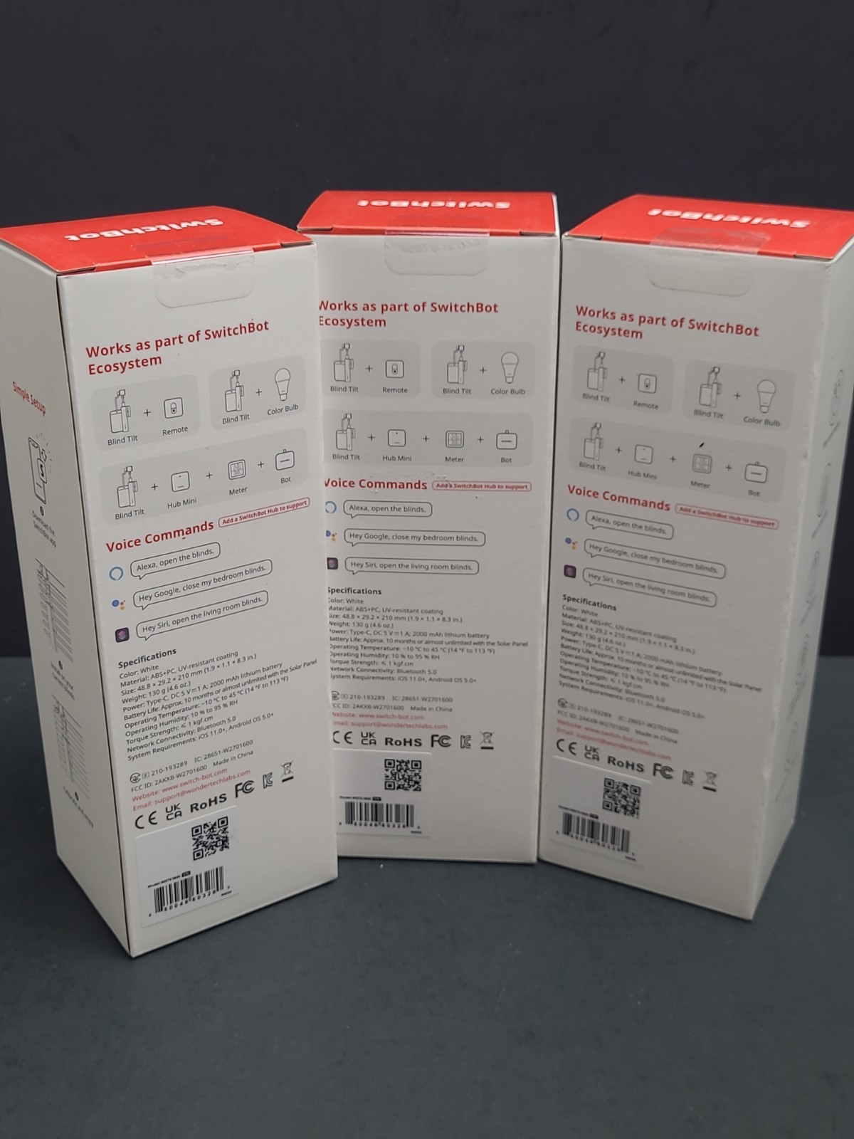 SwitchBot Blind Tilt 3 Pack With Hub Bundle New Sealed