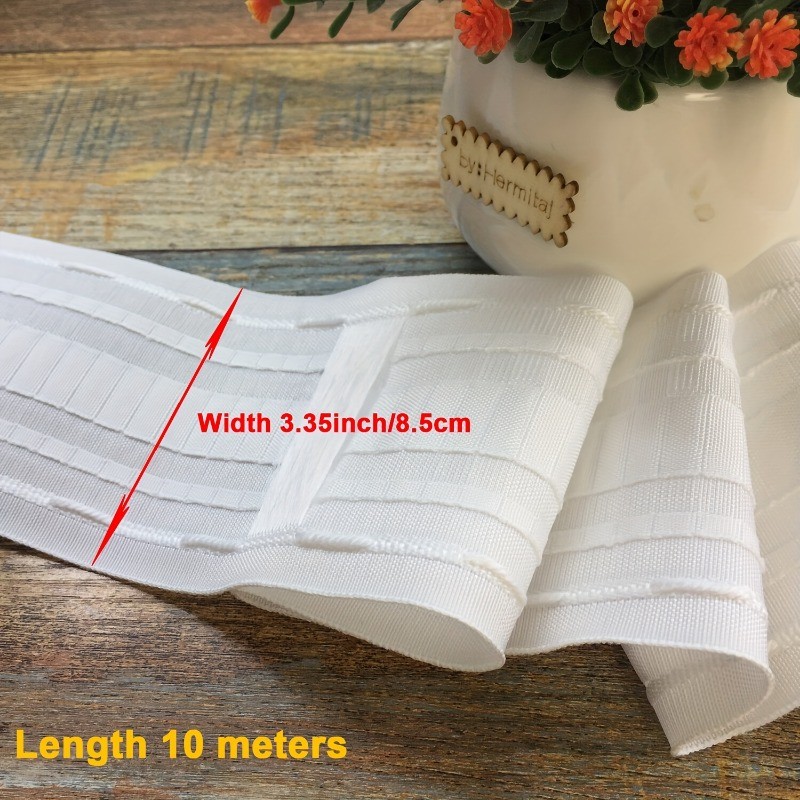 White Curtain Tapes Rod Pocket Hook Pleat Curtains Ending DIY Sewing Accessories