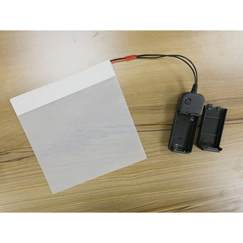 6″ x 12″ Opaque White Smart Window Film Self-adhesive PDLC Glass Tint sample