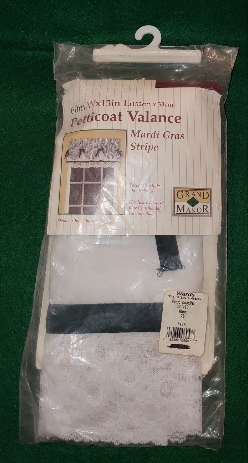 Grand Manor Petticoat Valance 60 W x 13 L New