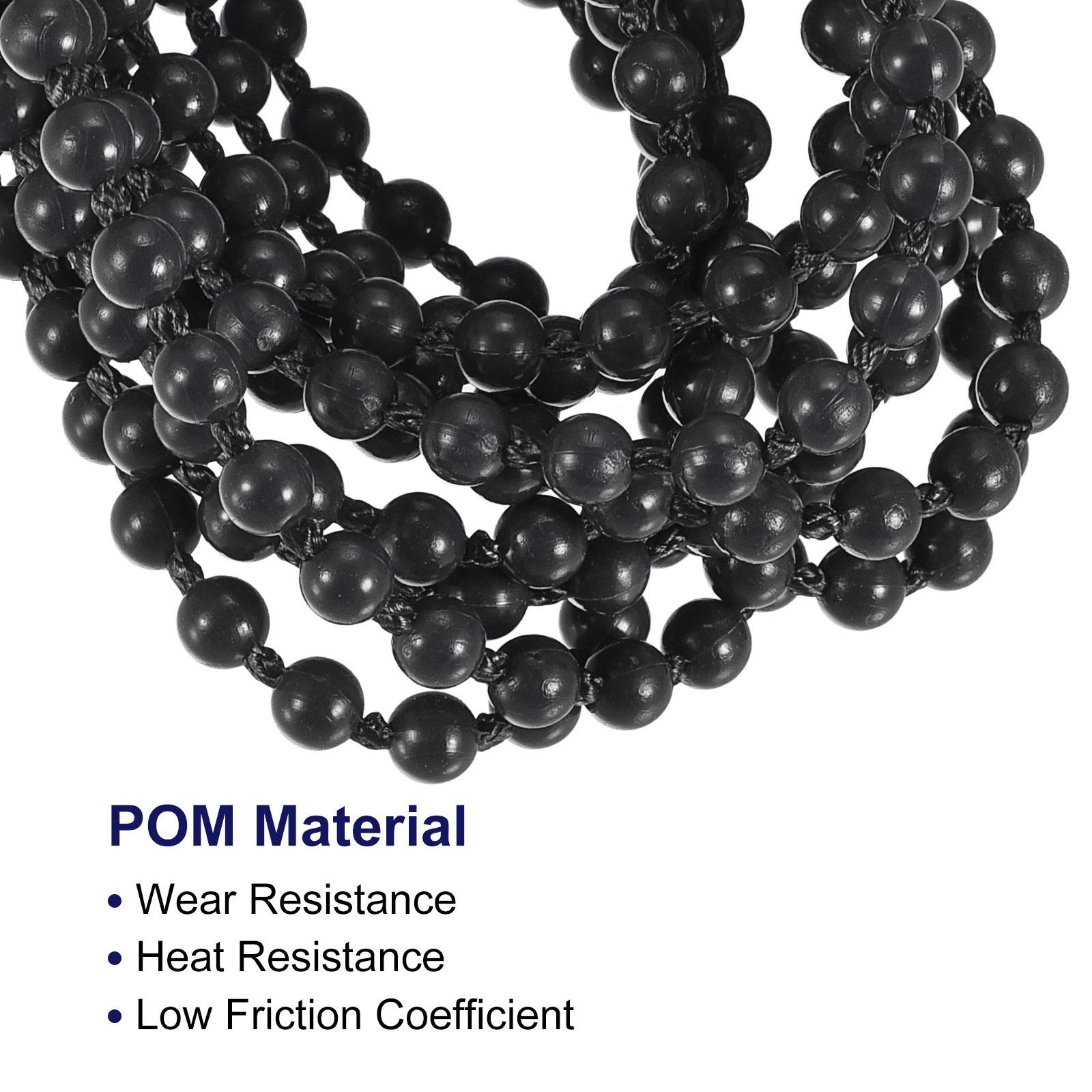 5.47 Yards Blinds Beaded Chain Roller Shade Cord for Window Repair Parts Black