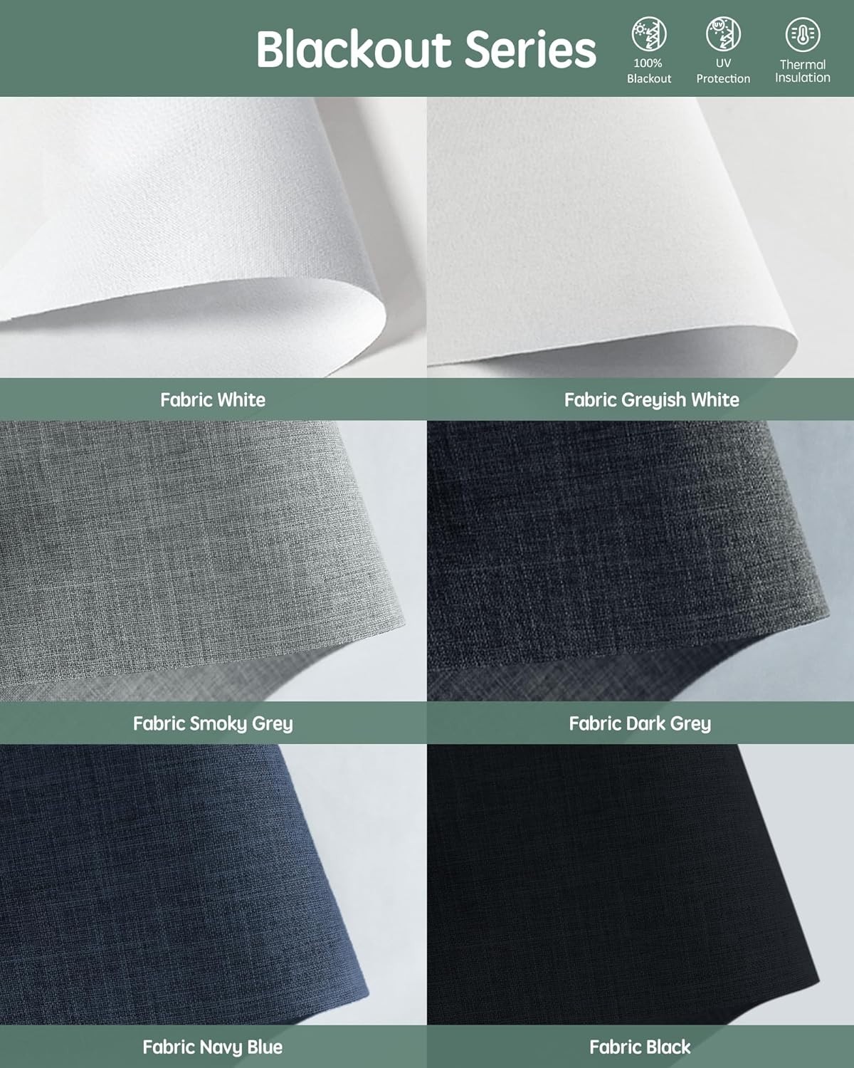 Alexa-Compatible Motorized Shades – Blackout Blinds for Bedroom & Living Room