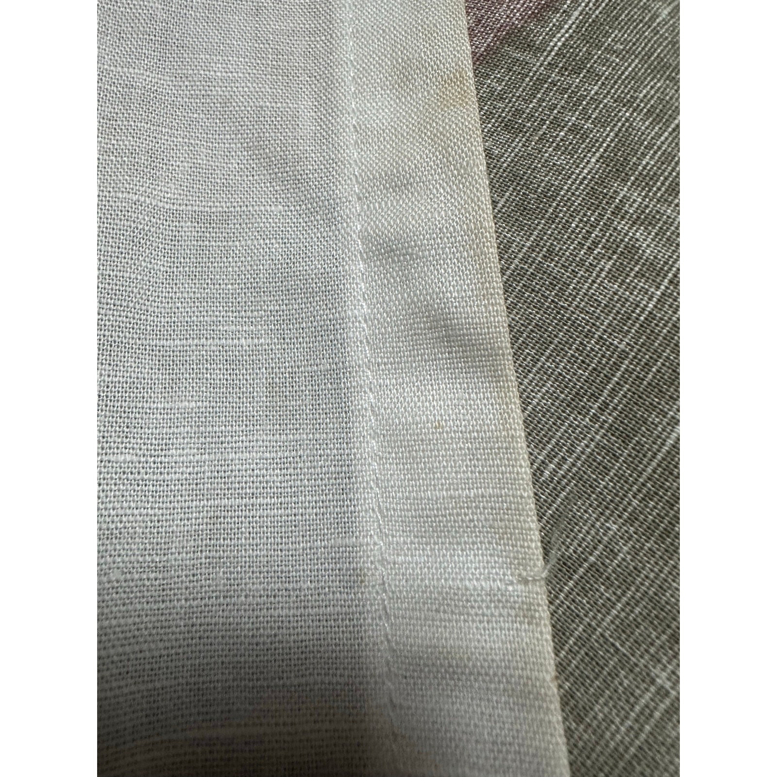 4-IKEA Malin Figur CurtainsGeometric Green Purple Panels set 57×98” Linen cotton