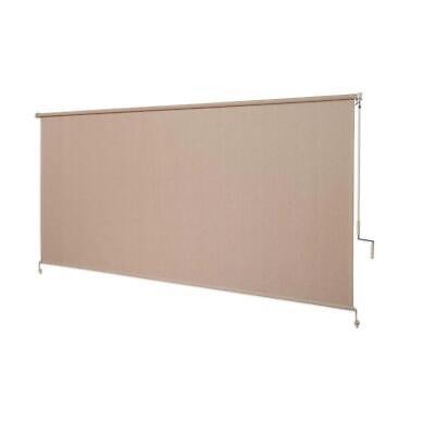 Coolaroo Exterior Roller Shade UV Blocking Fade Resistant 120 in. W x 72 in. L