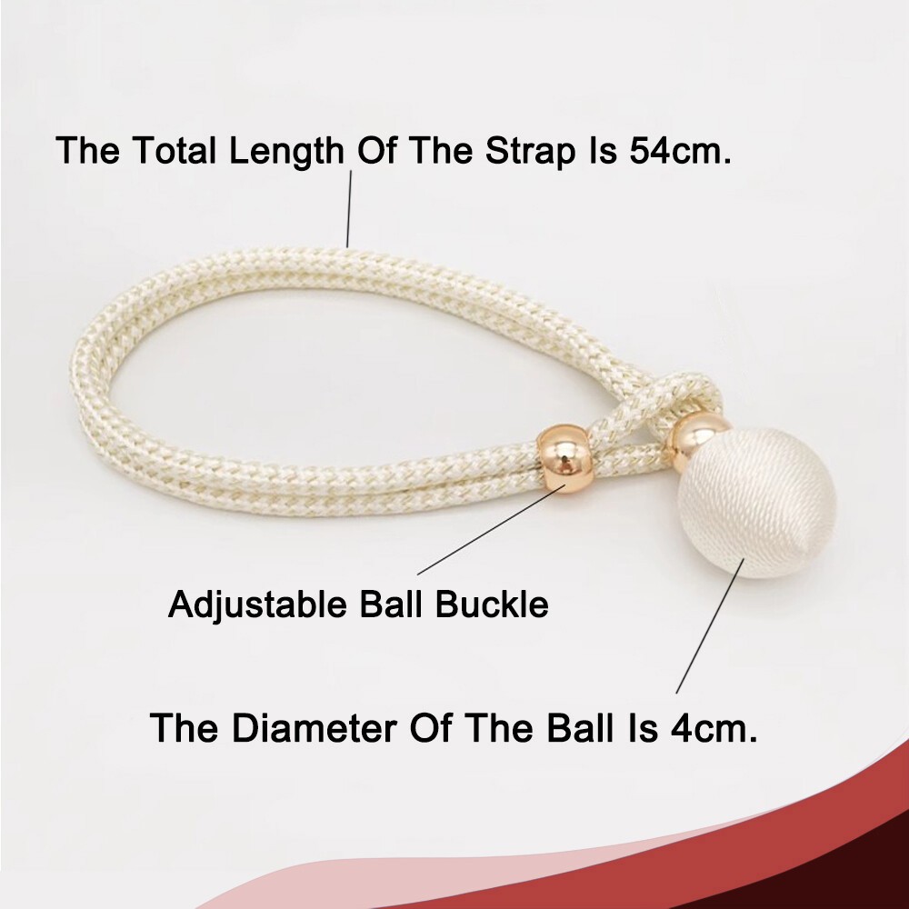 Curtain Tiebacks Tie Back Buckle Clip Weave Rope Holdback Home Decor Multi-Color