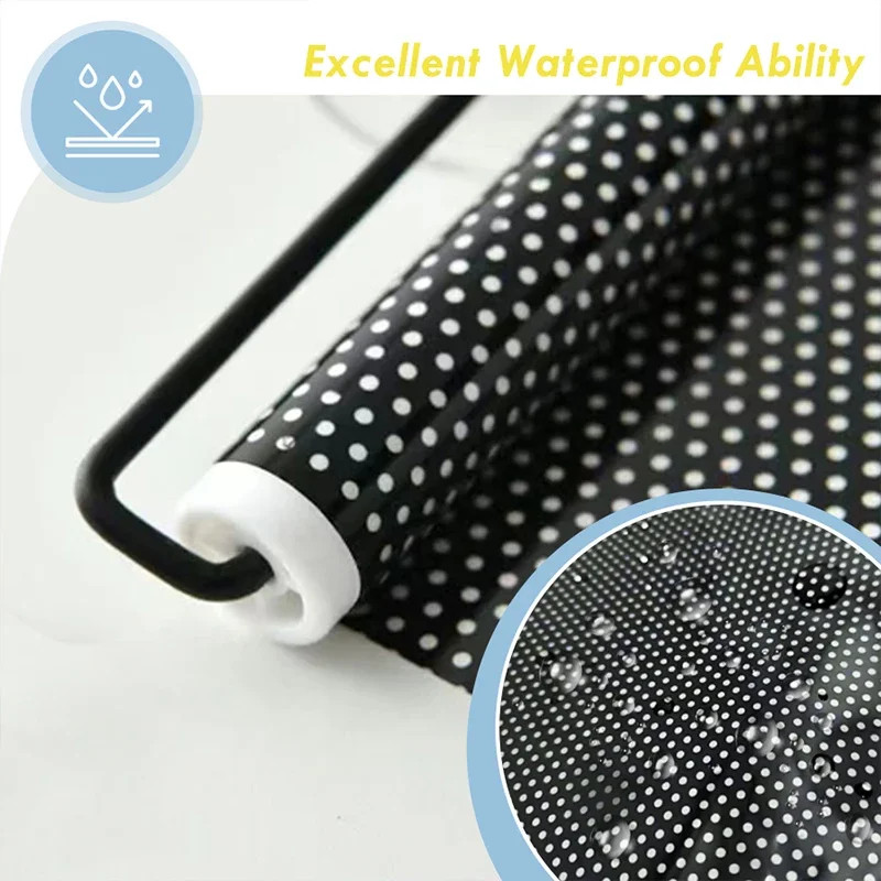 Black Out Blinds Roller Drilling Drill Blackout Shades Curtain Rollers for Windo