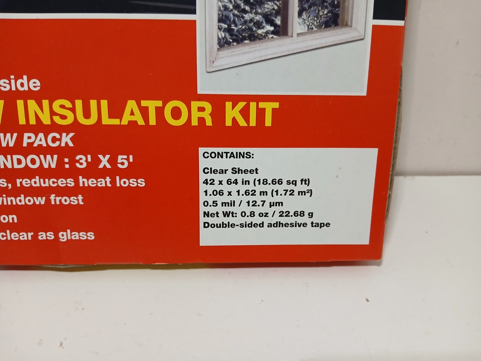 Eskimo Window Insulator Kit EK 12781 3’x5′ Brand New Factory Sealed