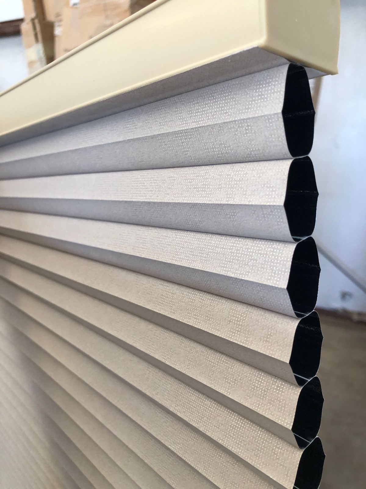 HDC Blackout Cordless Honeycomb Cellular Window Shades Latte 29.5 x 64