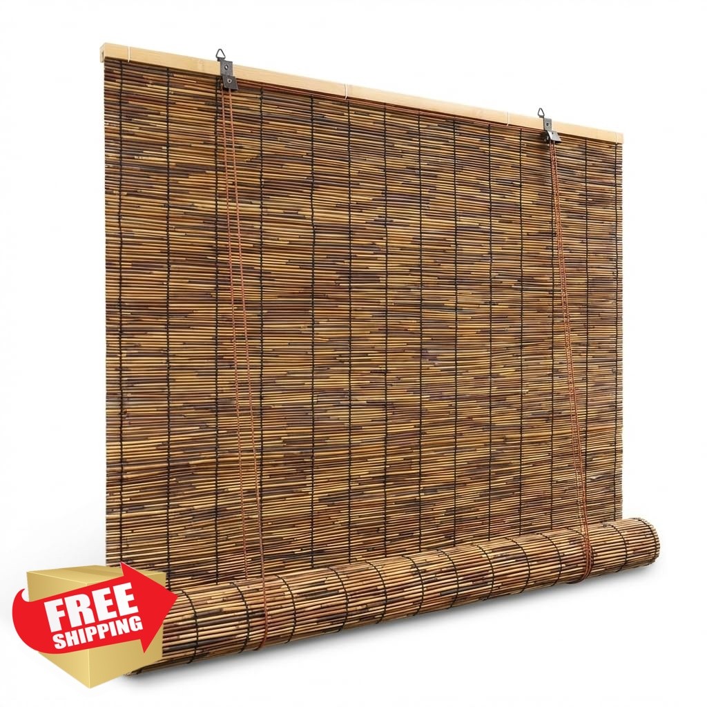 Lignity Bamboo Blinds Carbonized 34″W x 72″H