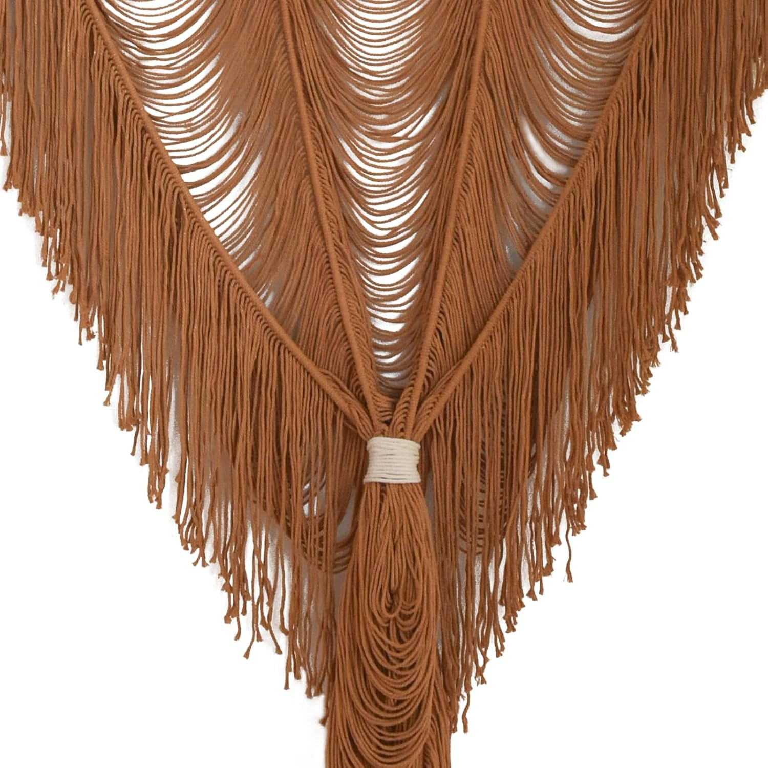 Macrame Curtain Boho Curtain Doorway Window Wall Decor Fiber Yarn Art Handwoven