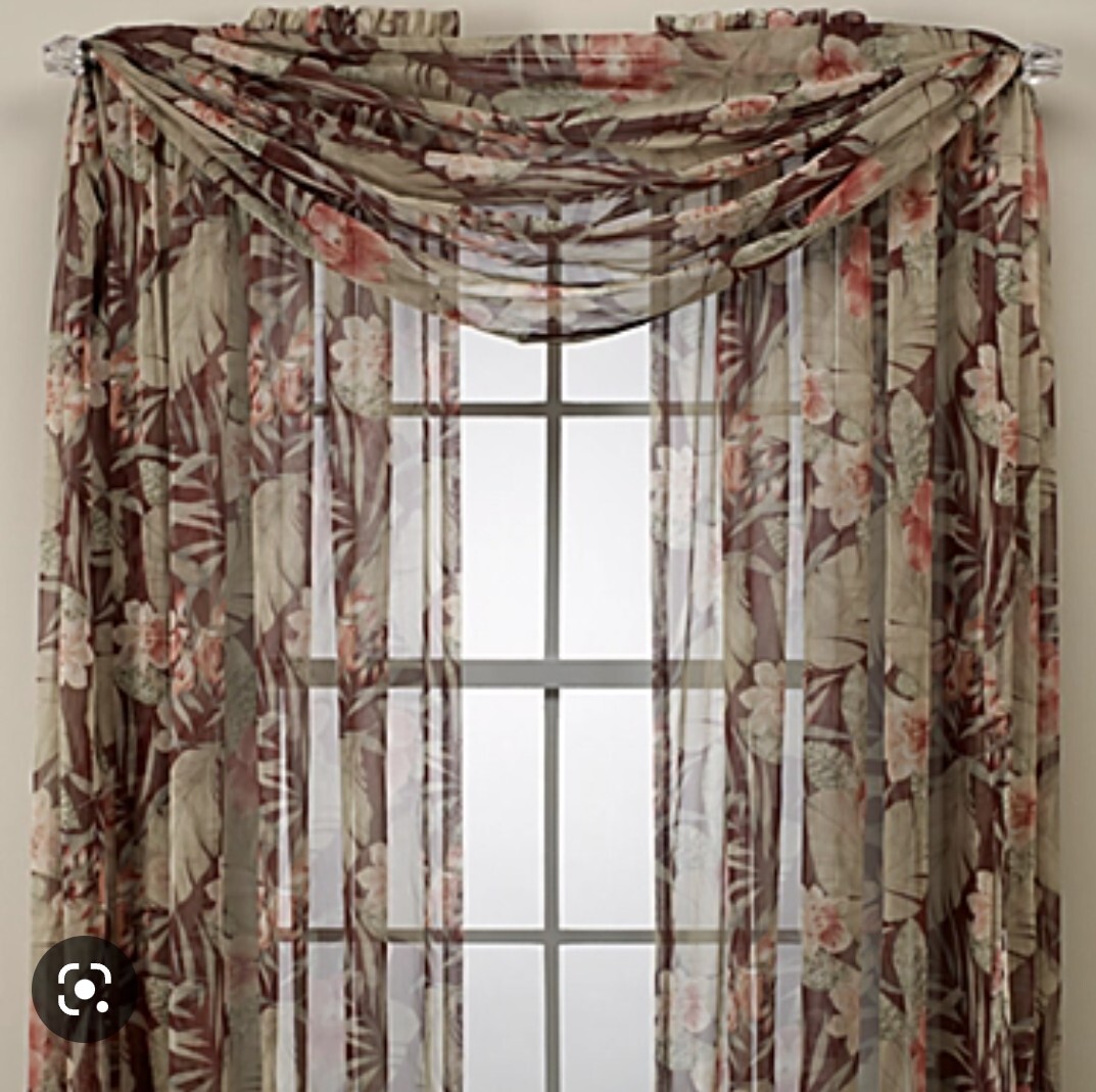 CROSCILL New Scarf Valance – Brazil 52”x216” Tropical