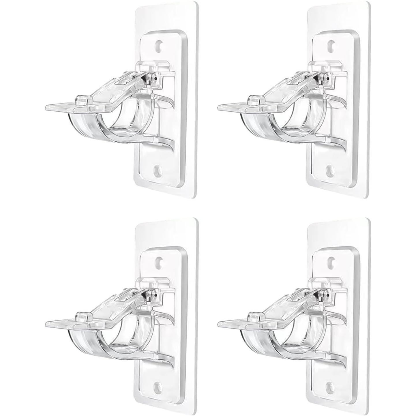 [Curtain Rod Bracket No Drilling] Self Adhesive Curtain Rod Brackets, Adjustable