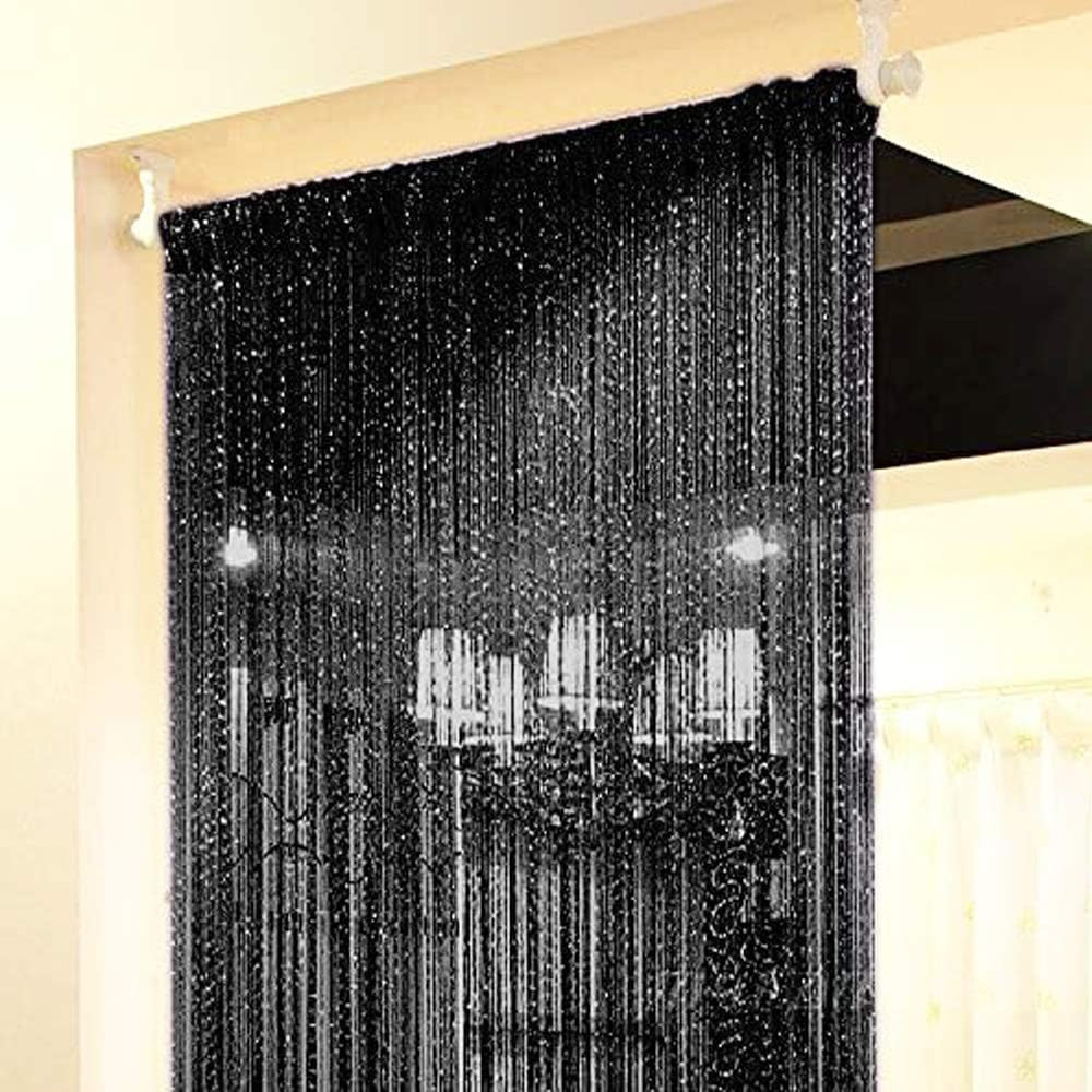 Home Decor Sequin Curtain for Doorway,Door String Curtains, 39X79 Inch Hanging,C