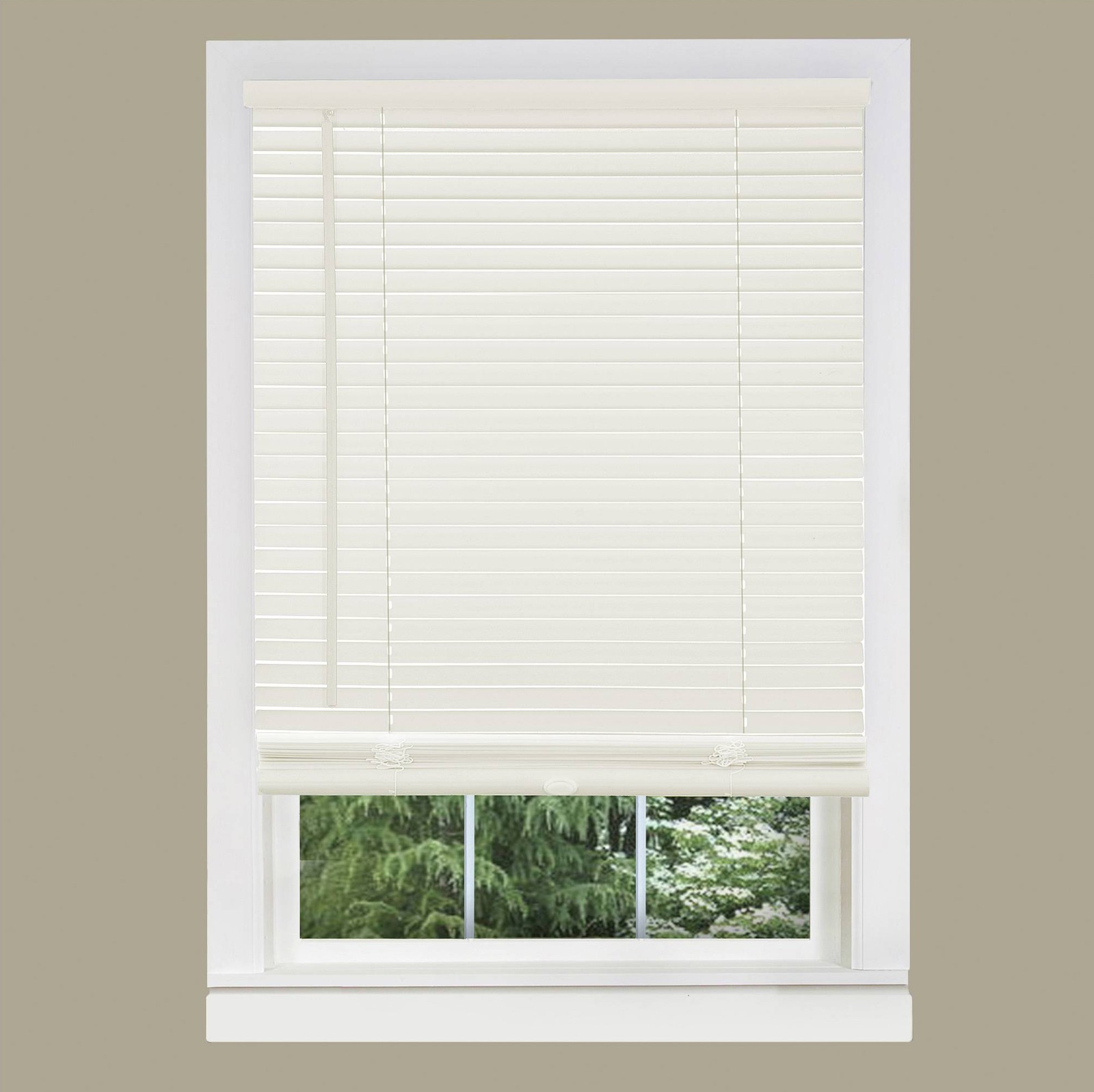Cordless Window Minds Mini Blinds 1″ Slats Alabater Vinyl Blind