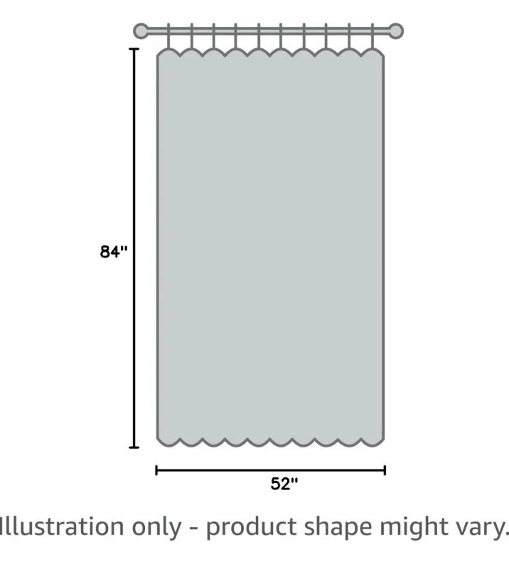 YoungsTex Dark Grey Light Filtering Curtains 84 Inch Length, Linen Drapes