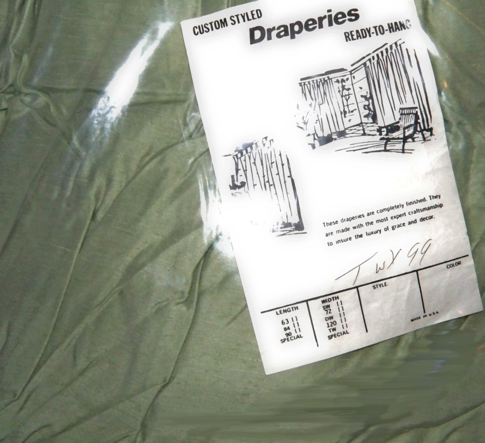 1 Pair NEW 144 Wide x 99 Long PINCH PLEATED Luxury Ant Satin Drapes SALE $133.00