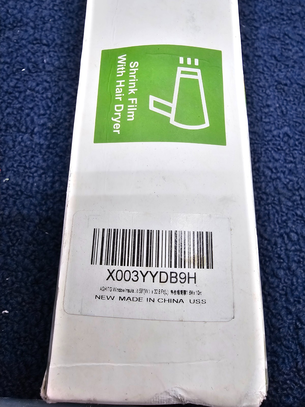 AGHITG WINDOW INSULATION SHRINK 1.6Mx10M (5.2FT x 32FT) UP TO 10 WINDOWS