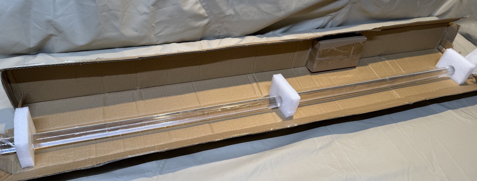 MODE Acrylic Curtain Rod 48″ Clear 4′ Window Hardware Set