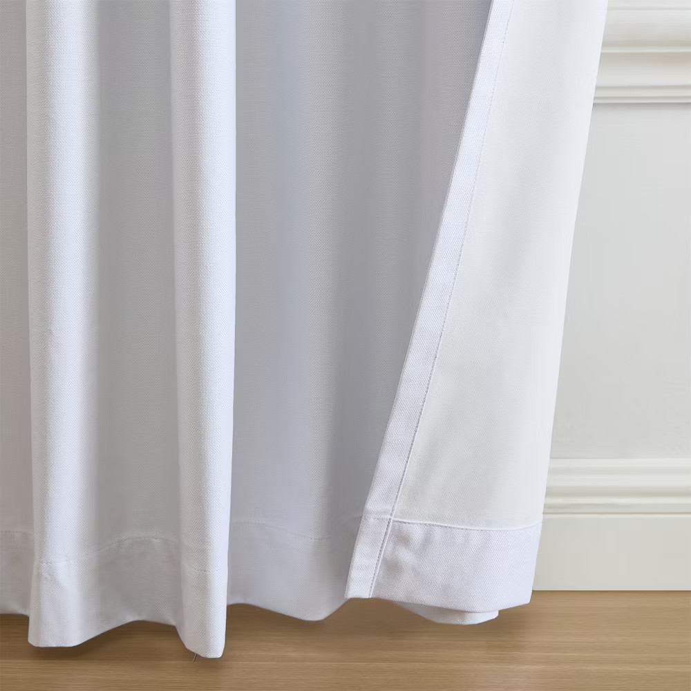 Solace Max-Blackout Solid Texture Window Curtain Panel – 52″ x 95″ –