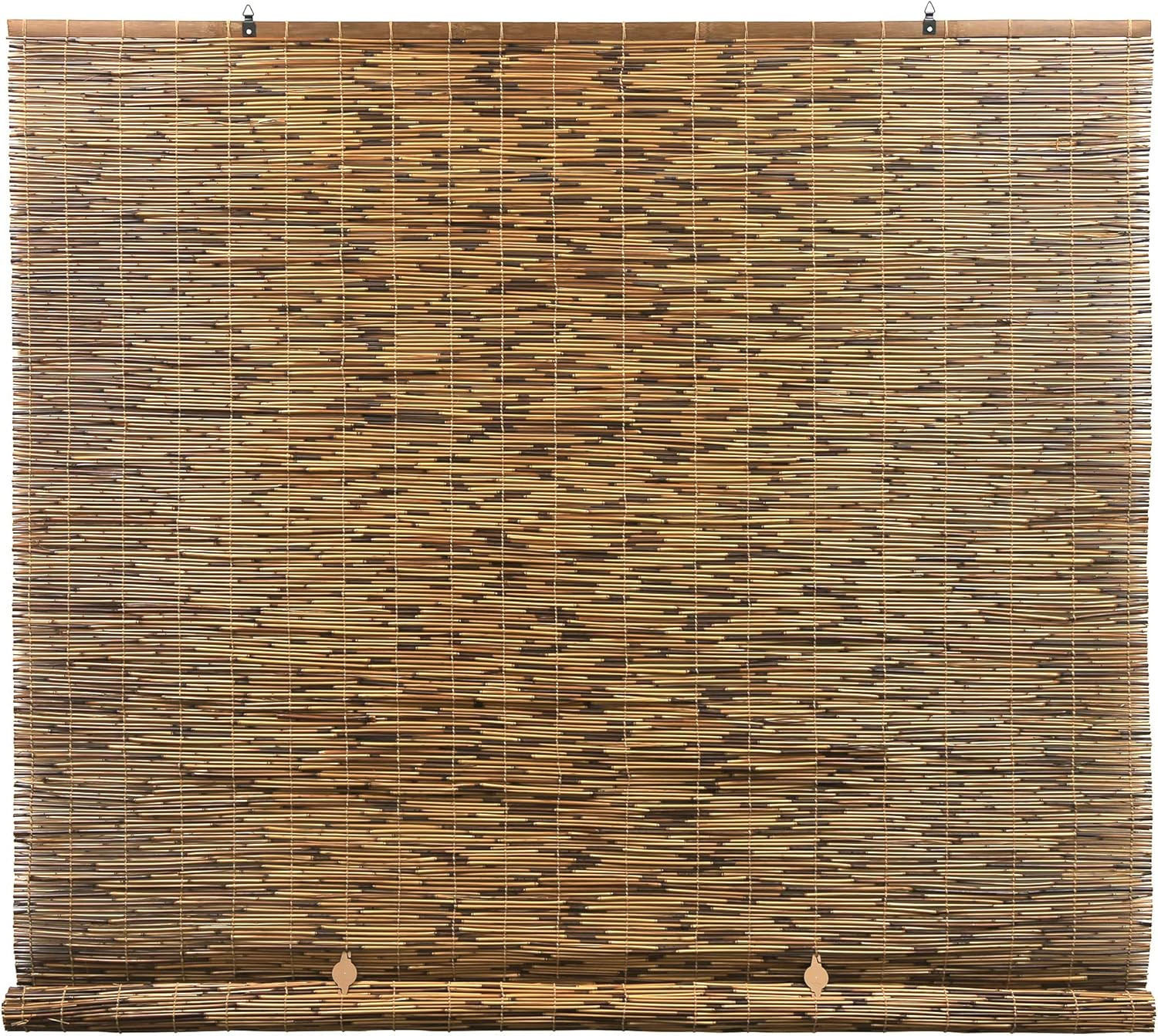 Cordless Bamboo Blinds – Waterproof Roller Shades for Porch, Patio & Interior Wi