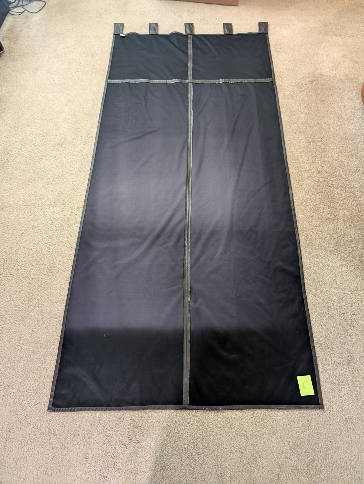 Croscill Home Tab Top Curtain Panel 40” X 95” Brown Cocoa Faux Leather FREE D SH