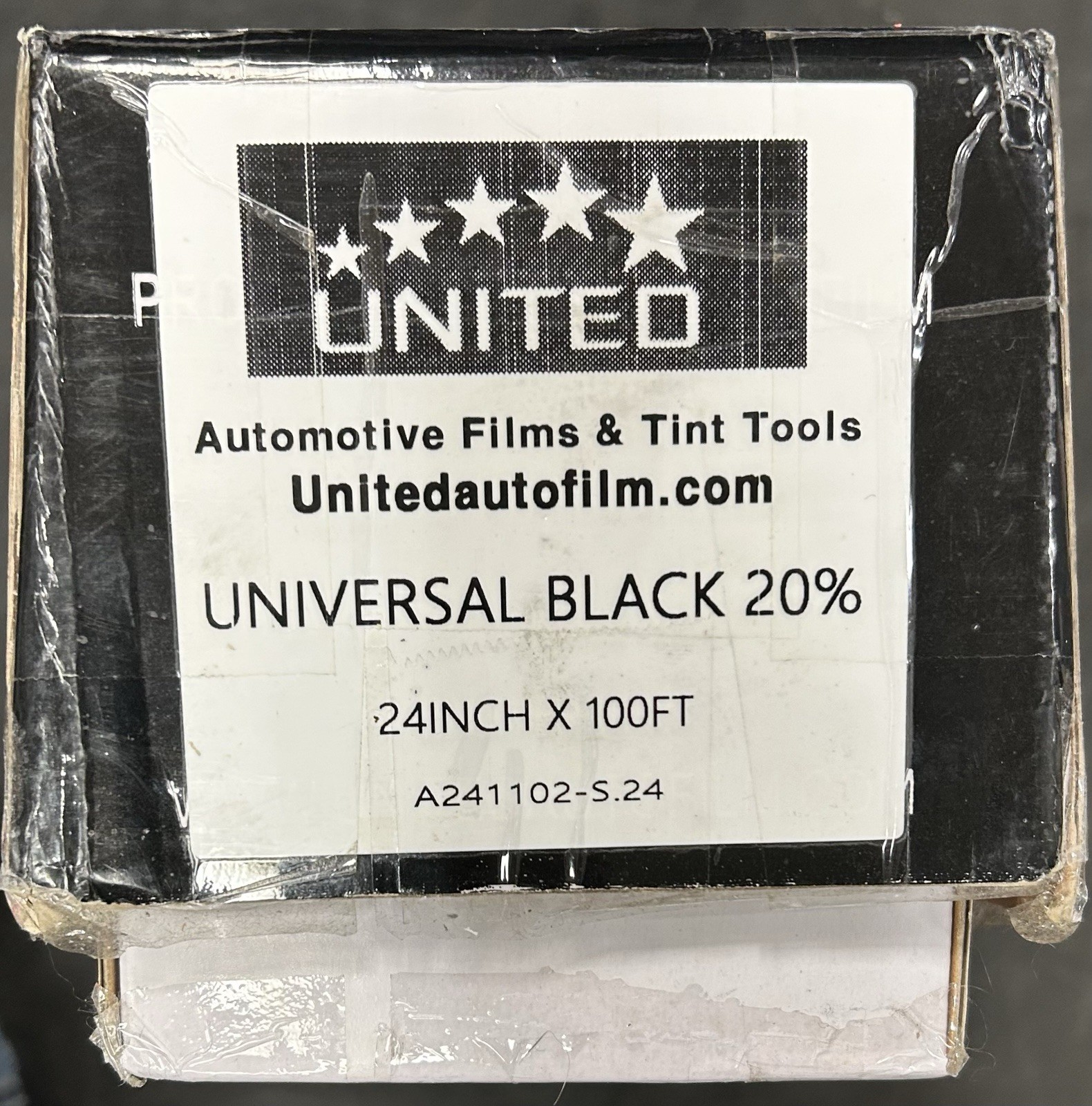 UNITED Window Tint Roll Standard Black Color Automotive Films 20%
